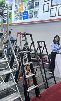 Ladder factory booth at the 134th Canton Fair