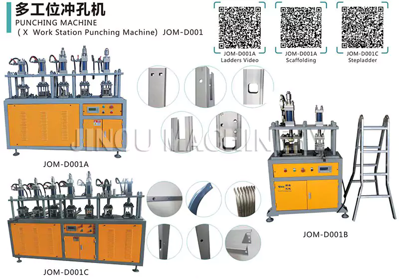 Multi Work Station Punching Machine For Household Ladders